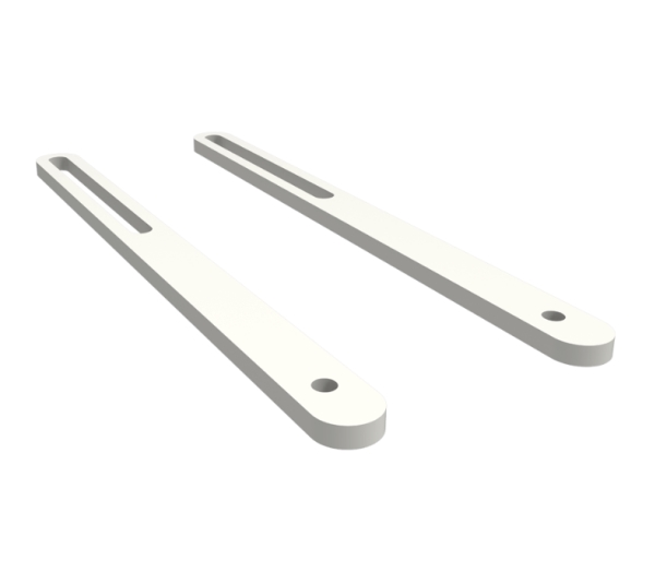Mainstream - 2 Long arms (180 mm) to expand range of projector mounts - White
