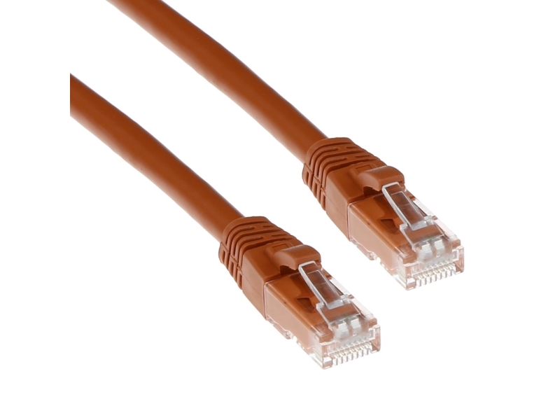 Act Brown 0.5 Meter U/Utp Cat6a Patch Cable Snagless With Rj45 Connectors. Cat6a U/Utp Snagless Bn 0.50M (Ib2200)