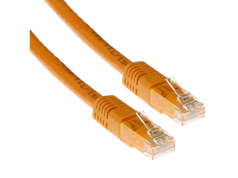 Act Cat6a Utp 5M 5M Cat6a U/Utp (Utp) Orange Netværkskabel (Ib4305)