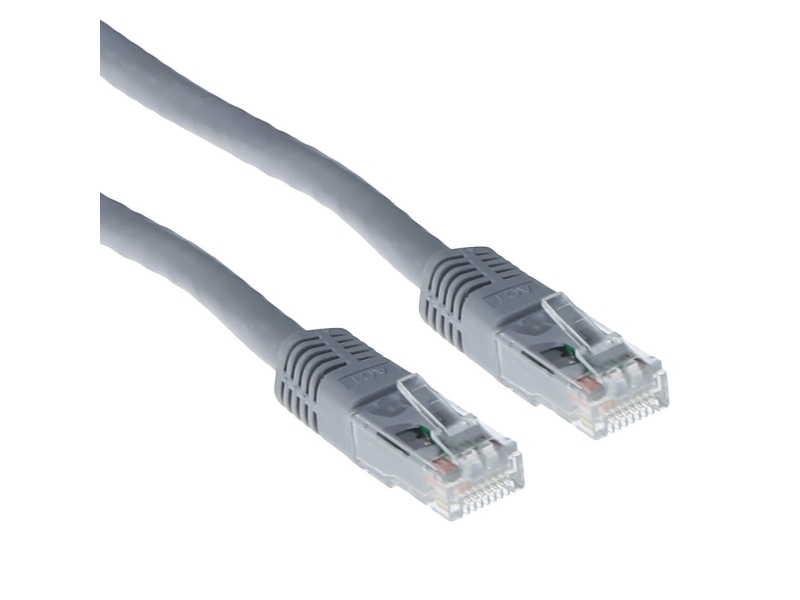 Act Grey 10 Meter Lszh U/Utp Cat6a Patch Cable With Rj45 Connectors. Cat6a U/Utp Lszh Grey 10.00M (Ib1110)