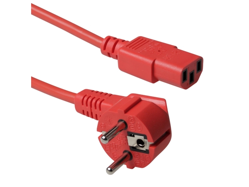 Advanced Cable Technology Schuko - C13 - 1,2 M C13-Kobler Rund Strømkabel (Ak5129)