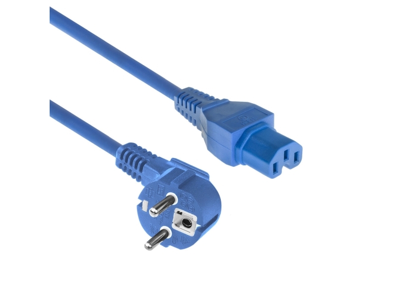 Act Ak5295 Stromkabel Blau 1,5 M Cee7/7 C15-Koppler (Ak5295)