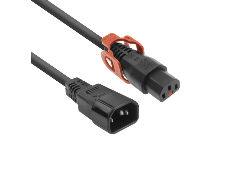 Act Ak5153 Strømkabel Sort 0,5 M C13-Kobling C14-Kobling (Ak5153)