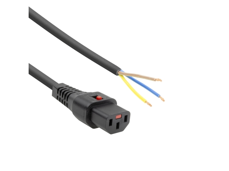 Act 2.0m C13 Female Open End Schwarz 2 M C13 Koppler Ak5080
