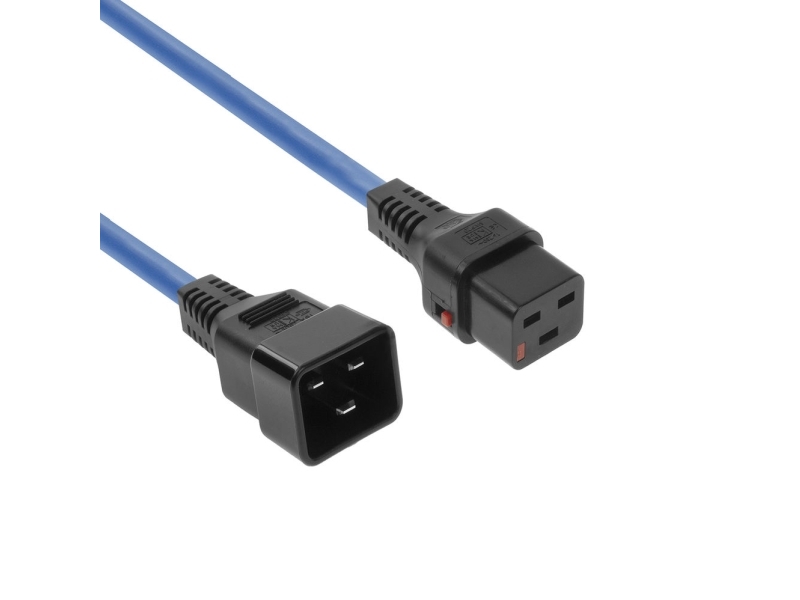 Act Ak5206 Stromkabel Blau 2 M C19-Koppler C20-Koppler (Ak5206)