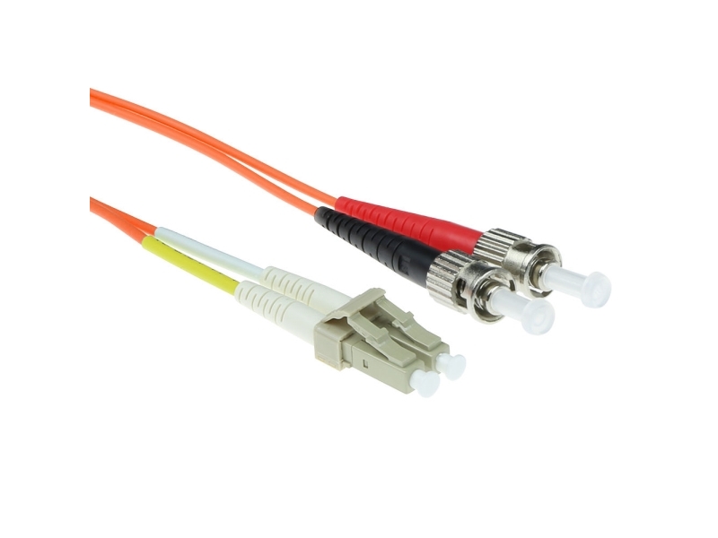 Act 1 Meter Lszh Multimode 62.5/125 Om1 Fiber Patch Cable Duplex With Lc And St Connectors. Lc-St 62.5/125 Om1 Dup 1.00M (Rl7001)