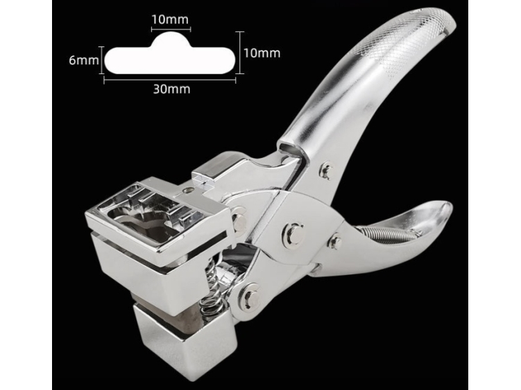 Tang til aflange huller i hængere til butiksvarer - 30 x 6 mm