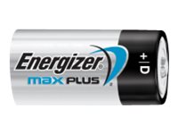 Batteri, Energizer Alkaline Max Plus, D, 1,5 V, 2 stk | EL Artiklar - Batteri - D-batterier | GameStuff
