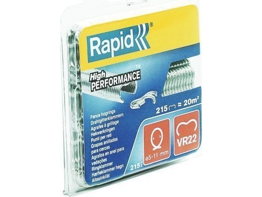 Rapid VR22, Zink stål, Metallic, 215 stk