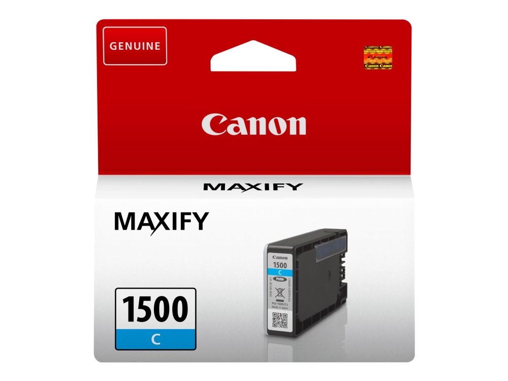 Canon Pgi-1500 C - 4.5 Ml - Cyan - Original - Blækbeholder - For Maxify Mb2050, Mb2150, Mb2155, Mb2350, Mb2750, Mb2755