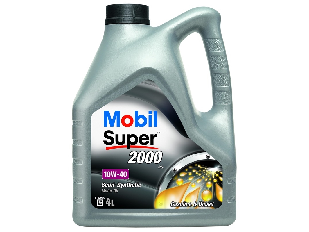 Mobil Super 2000 X1 10W40 Semisyntetisk Olie, 4 L