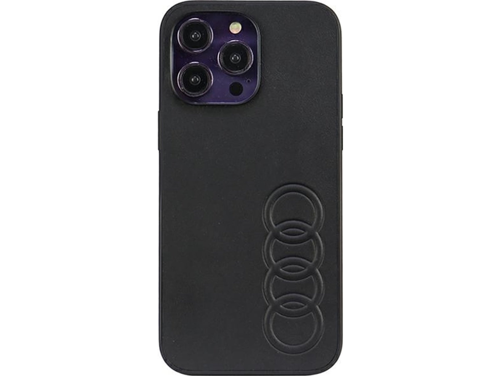 Audi Syntetisk Læder Iphone 14 Pro Max 6,7" Hardcase - Sort/Sort Au-Tpuppcip14pm-Tt/D1-Bk