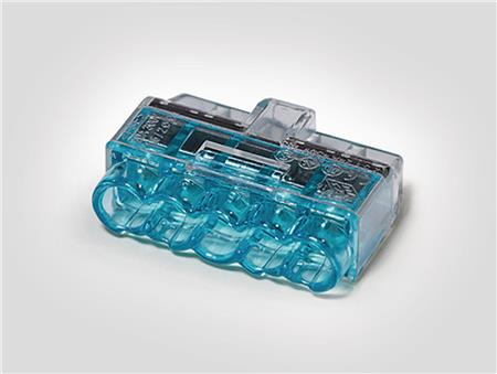 Helacon Plus Mini indstiks samlemuffe 5-leder til enkel eller flerkoret ledning 1,5-2,5 mm², blå, 75 stk - (75 stk.) | EL Artiklar - Andra EL - Samlare dosor och församlingar | GameStuff