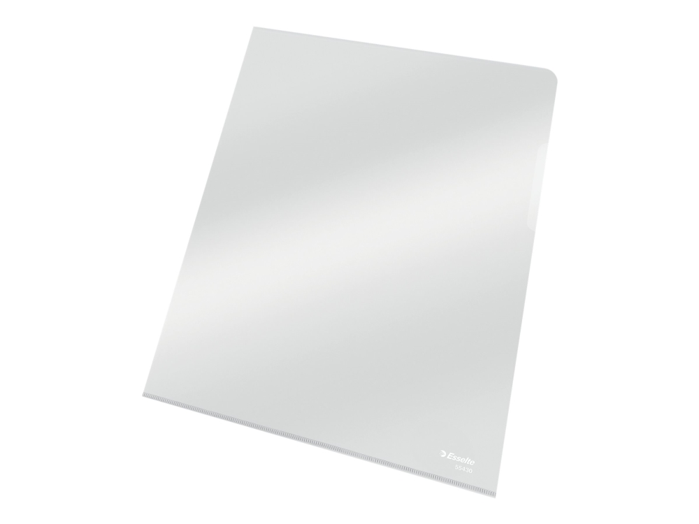 Esselte - L-formad mapp - för A4 (210 x 297 mm) - transparent | Arkivering - Elastikmappar & Chartekker - Charters | GameStuff