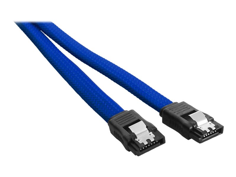 Cablemod Modmesh - Sata-Kabel - Serial Ata 150/300/600 - Sata (Hun) Til Sata (Hun) - 30 Cm - Blå