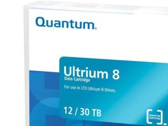 Quantum - Lto Ultrium 8 - 12 Tb / 30 Tb - Markiert Mit Barcode-Etikett - Ziegelrot