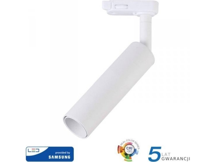 V Tac 20w Led V Tac Track Light Samsung Chip Cri90 Vit Vt 420 3000k 1600lm 5 Års Garanti