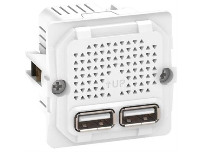 Fuga 2xusb lader 2,1a 1m ua