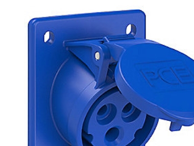 Pce Cee Flangeudtag 16A 3P - 6H, Ip44/Ip54, 70X85 Mm, Skrå