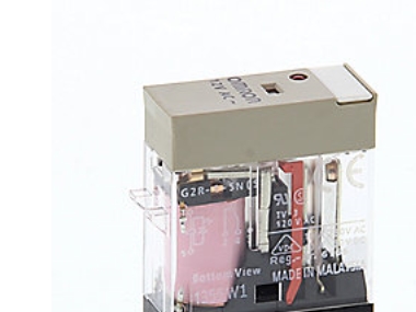 Relä, plug-in, 8-polig, DPDT, 5A, mekanisk och LED-indikatorer, etikettfunktion, 12VDC G2R-2-SN 12DC(S) | Elektrisk utrustning - Reläer | GameStuff