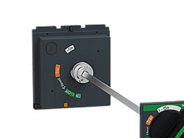 Schneider Electric Verlängerter Drehgriff, Compact Nsx 400/630, Schwarzer Griff, Schaftlänge 209 Bis 600 Mm, Ip55