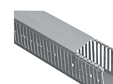Elettrocanali ECS2525 - Ledningskanal, Opslidset, B: 25 mm, H: 25 mm, L: 2 m, Grå - (2 meter)