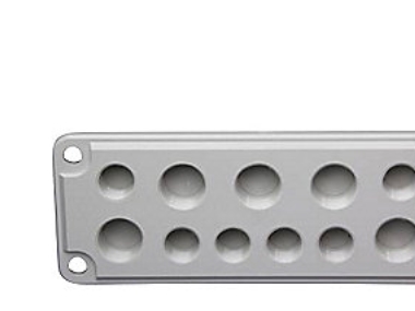 Gevindflange størrelse 2 4XM20+2XM50 polycarbonat komplet