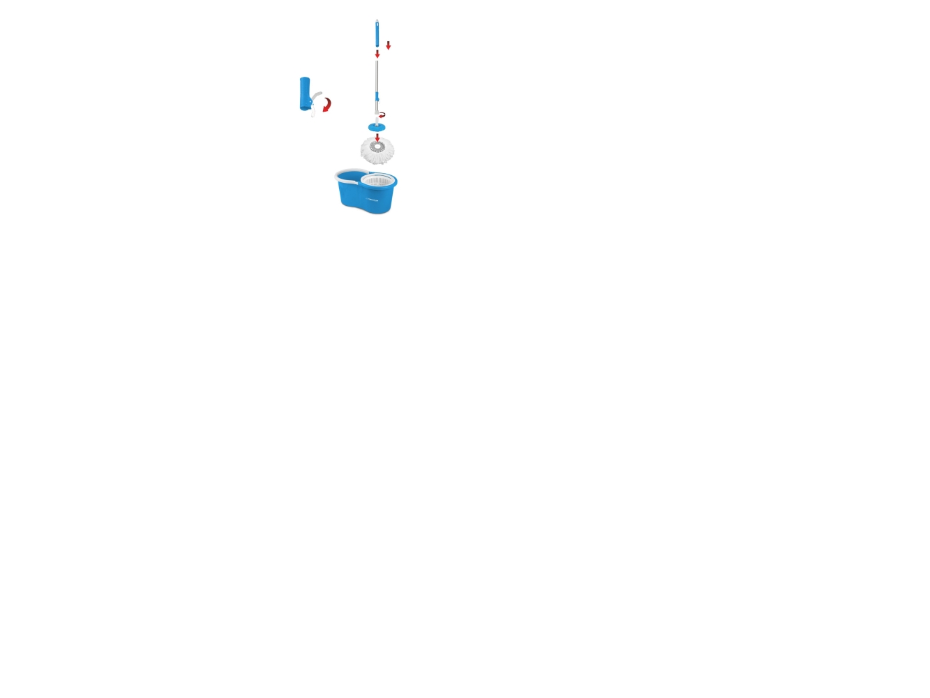 Mop Esperanza Perfect Clean (EHS005) med spand