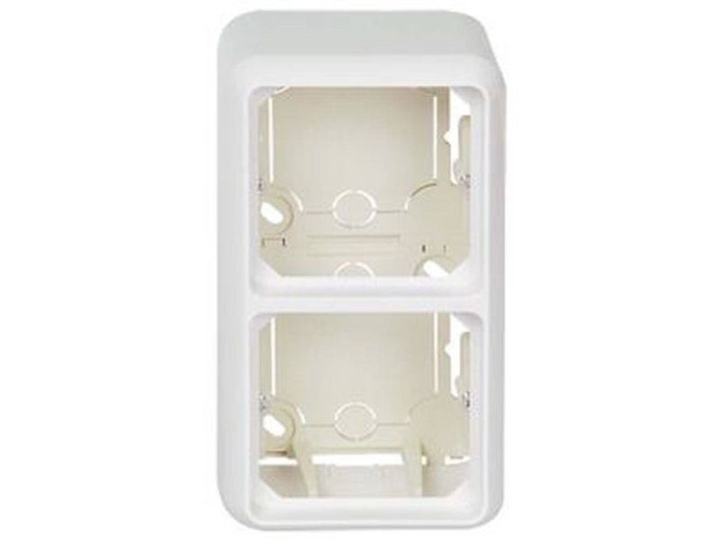 Schneider Electric overflademonteret hus 2gang ren hvid ELG234214 ( ELG234214 )