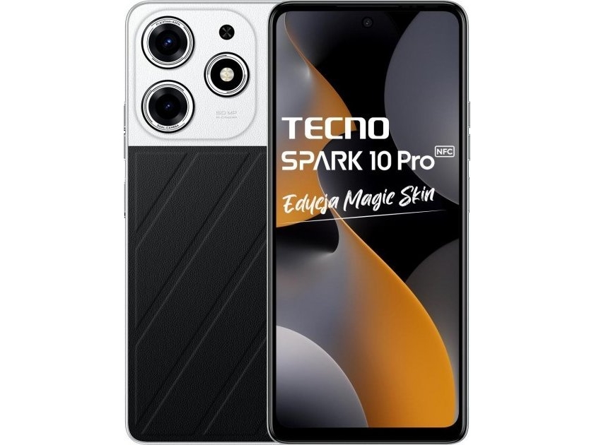Tecno Spark 10 Pro 8/256Gb Schwarz/Silber Smartphone (Lunar Eclipse Ki7)