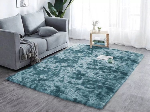 Billede af Strado Carpet Ombre Shaggy Strado 140X190 Ombrenavy (Dark Blue) Universal