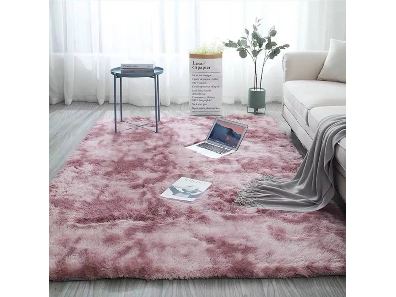 Strado Tæppe Ombre Shaggy Strado 140X190 Ombrepurple (Pink) Universal