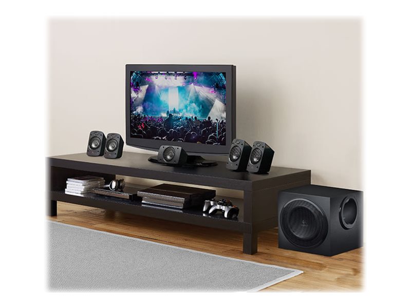 Logitech 980-000468, 5.1 Kanäle, 500 W, Universal, Schwarz, 1000 W, Ir