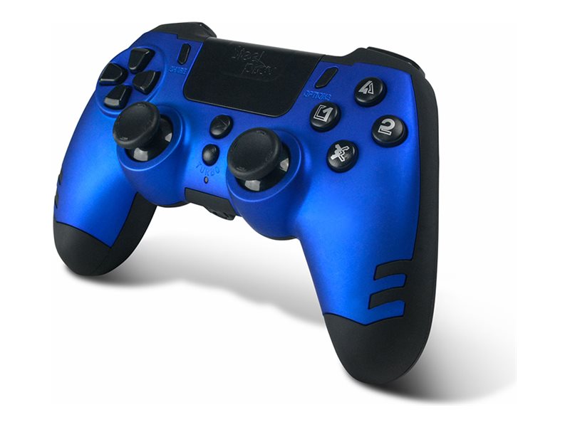 Steelplay Slim Pack - Gamepad - Trådløs - 2.4 Ghz - Safirblå - For Pc, Sony Playstation 3, Sony Playstation 4