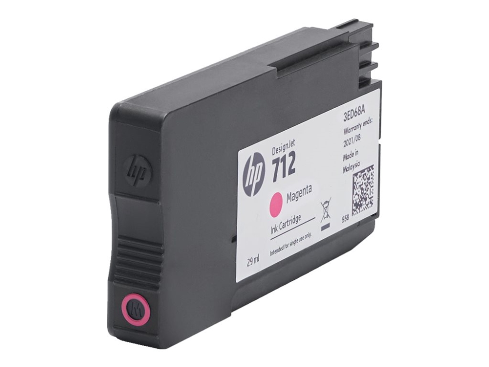 Hp 712 Magenta Designjet Druckerpatrone, 29 Ml, Hp Designjet T210, T230, T250, T630, T650 Druckerserie, Thermal Inkjet, Magenta, Singapur, Malaysia,