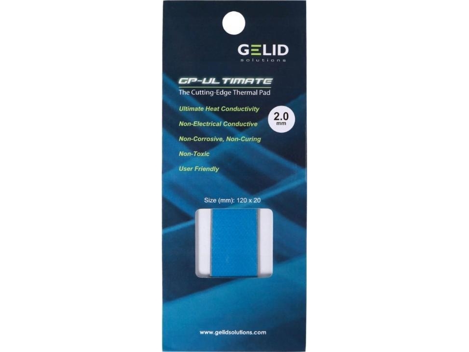 Gelid Thermal Pad 120 x 20 mm x 2 mm (TP-GP05-D) | Datorkomponenter - Kylning & moddning - Kylpasta til CPU mv. | GameStuff