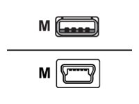Sharkoon 4044951015566, 1 M, Usb A, Mini-Usb B, Usb 2.0, Männlich/Männlich, Schwarz