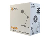 Solarix - Bulkkabel - 305 M - Utp - Cat 5E - Halogenfri - Sort