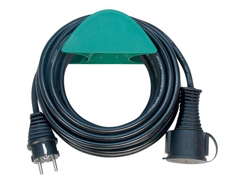 brennenstuhl H05RR-F 3G1,5 - Förlängningskabel för ström - power CEE 7/7 (hane) till CEE 7/4 / CEE 7/7 (hona) - 10 m - svart | Annan EL - Övriga artiklar | GameStuff