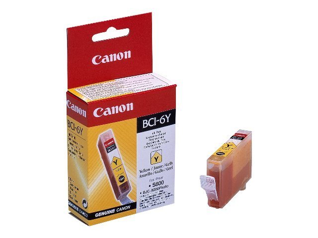 Canon - Gul - Original - Blækbeholder - For I860, 960, 9900 Pixma Ip3000, Ip4000, Ip5000, Ip6000, Ip8500, Mp750, Mp760, Mp780 S830