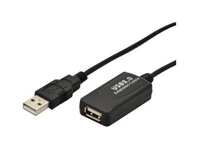 ASSMANN - USB forlængerkabel - USB (hun) til USB (han) - USB 2.0 - 5 m - aktiv