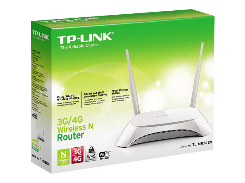 Tp-Link 3G/4G-Wlan-Router, Wi-Fi 4 (802.11N), Einzelband (2,4Ghz), Eingebauter Ethernet-Anschluss, Schwarz, Weiß, Tabletop-Router