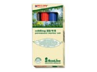 Edding 22 Ecoline 4-22-4 Permanentmarker Schwarz, Blau, Rot, Grün Wasserfest: Ja