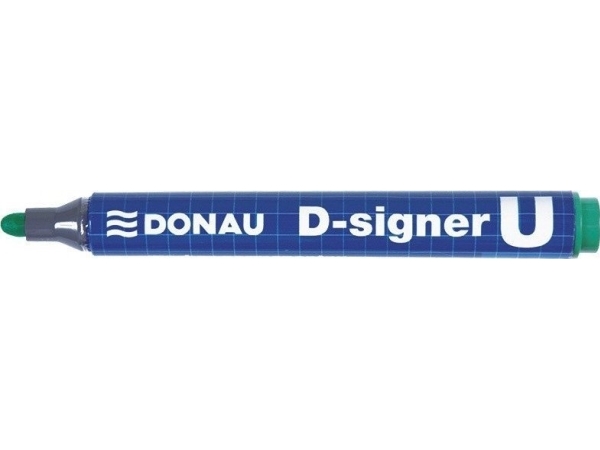Donau permanent märkpenna DONAU D-Signer, rund, 2-4 mm (linje), hänge, grön | Skrivredskap - Överstryckningspennor - Tjock Överstryckningspennor | GameStuff