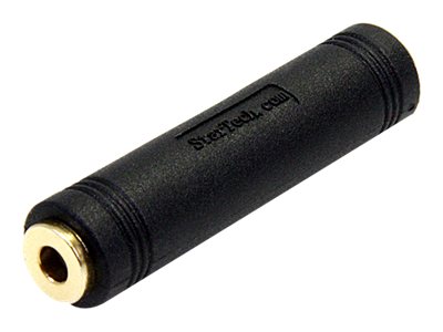 Startech.Com 3,Mm Auf 3,5Mm Audio Kupplung - Buchse Zu Buchse, 3.5Mm, 3.5Mm, Schwarz