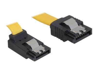 Delock Cable Sata - Sata-Kabel - Serial Ata 150/300 - Sata (Hun) Til Sata (Hun) - 20 Cm - Haspet, Opvinklet Stikforbindelse, Lige Stikforbindelse - G