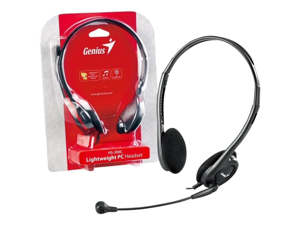 Genius Hs-200C - Headset - På Øret - Kablet