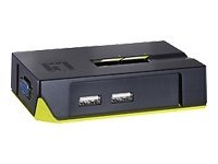 Levelone Viewcon Kvm-0221 - Kvm / Audio-Switch - 2 X Kvm / Audio - 1 Lokalbruger - Desktop