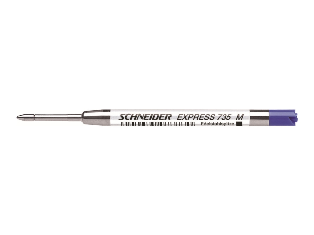 Schneider Schreibgeräte Express 735, Sininen, Keskikokoinen, Ruostumaton teräs, G2, Kuulakärkikynä, ISO 12757-2