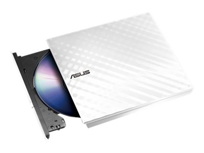 ASUS SDRW-08D2S-U LITE - Diskenhet - DVD±RW (±R DL) / DVD-RAM - 8x/8x/5x - USB 2.0 - extern - vit | Datorkomponenter - Hårddisk & Lagring - Diskenheter | GameStuff